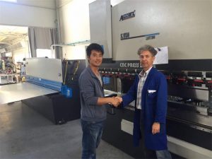 Ciper obisk odjemalca Press Brake Machine in strižni stroj v naši tovarni